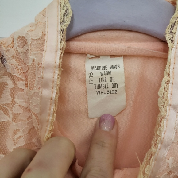 Peach vintage 70s Prarie dress - Picture 4 of 4